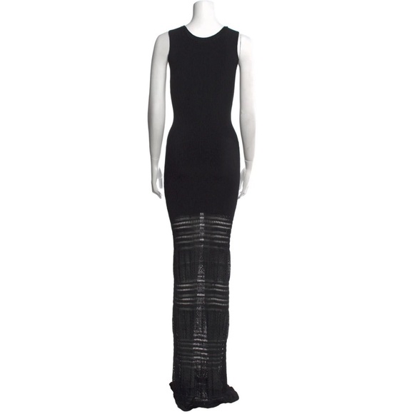 Zac Posen Dresses & Skirts - Zac Posen Black Crochet Maxi Dress